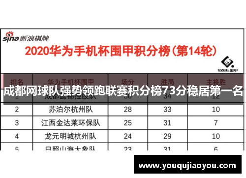成都网球队强势领跑联赛积分榜73分稳居第一名